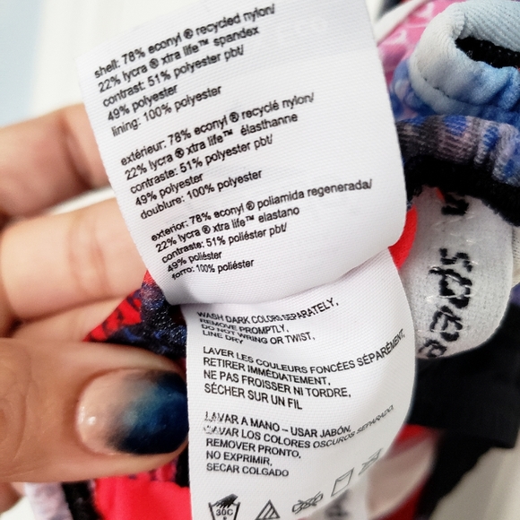 Speedo One-Piece Swimsuit Size 4 Black & Cosmic - Picture 8 of 8